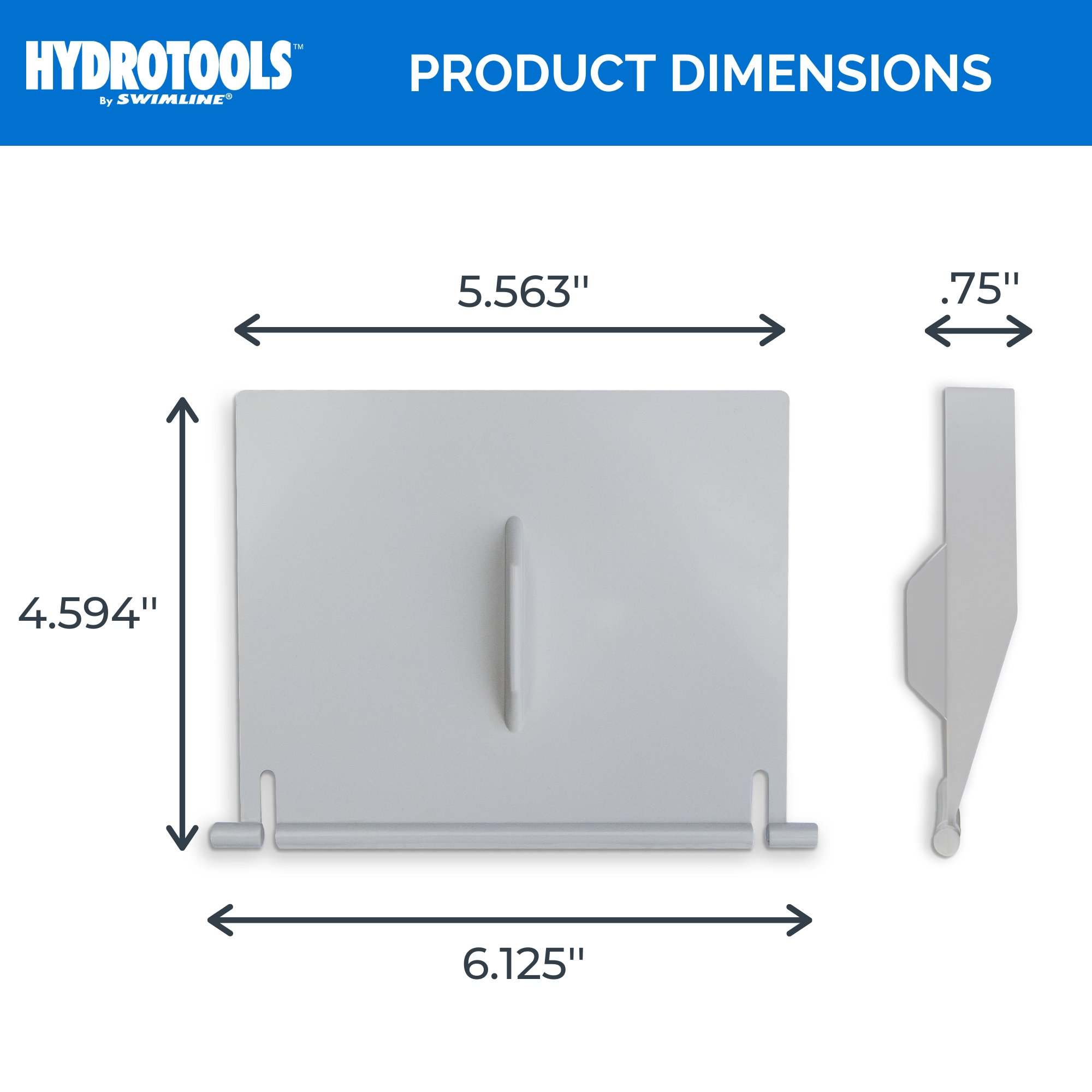 Pool Skimmer Replacement Weir | Grey | Debris Door Flap