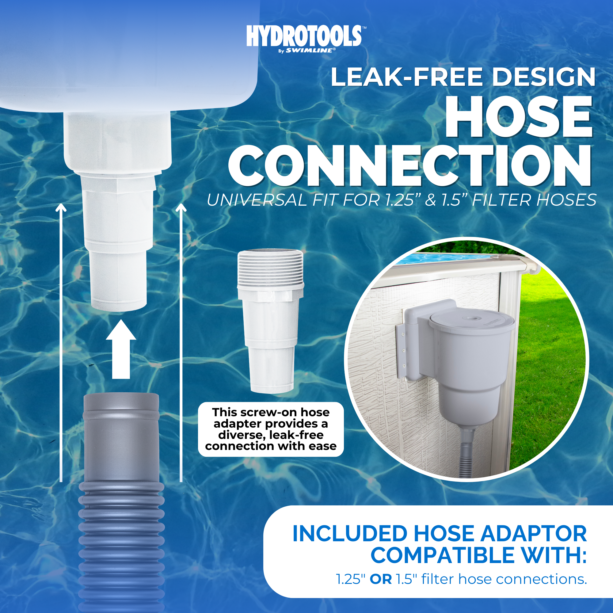 Hydrotools Standard Thru-Wall Pool Skimmer - Weir Detail