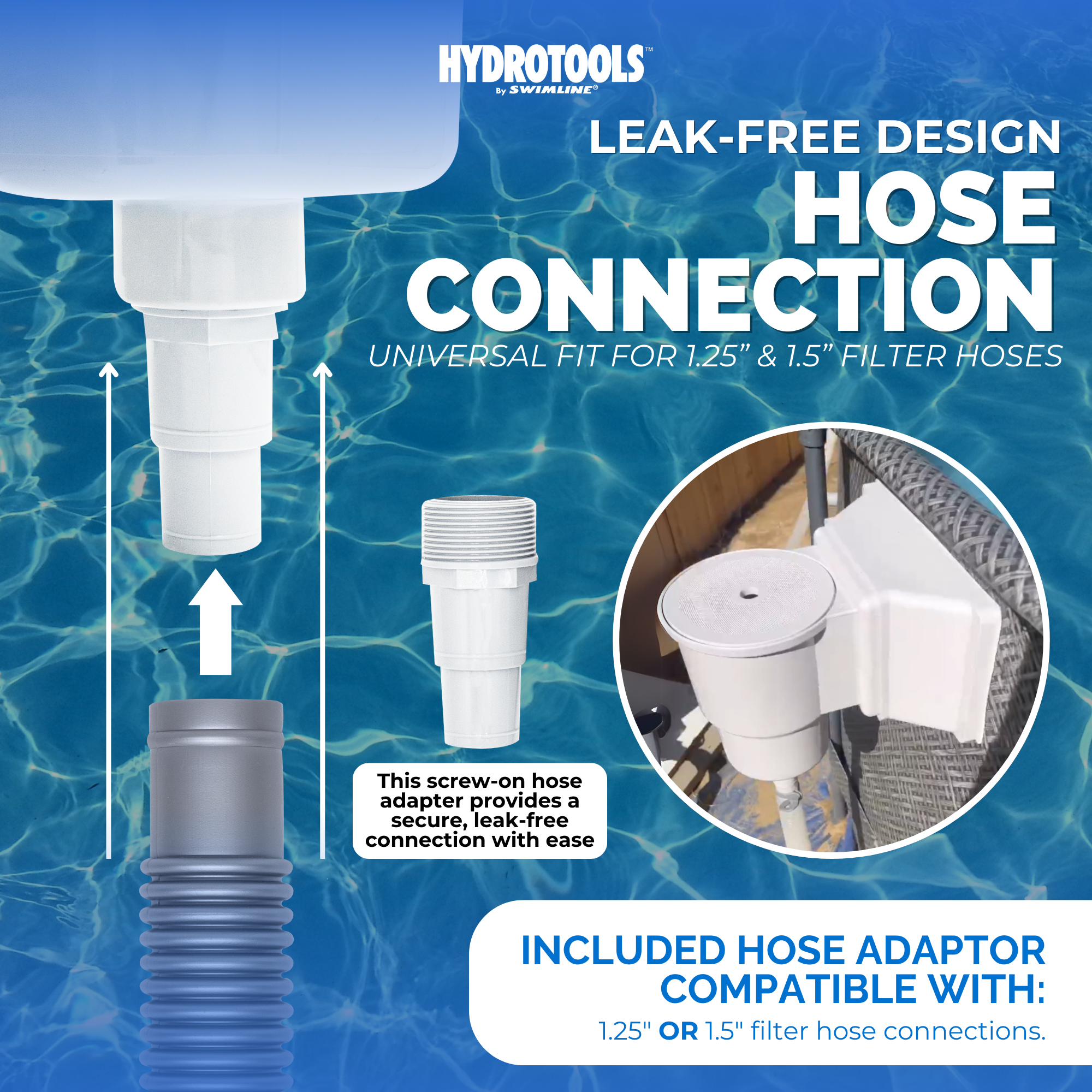 Wide Mouth Thru-Wall Pool Skimmers | White, Grey, Pre-Assembled & Water-Leveling