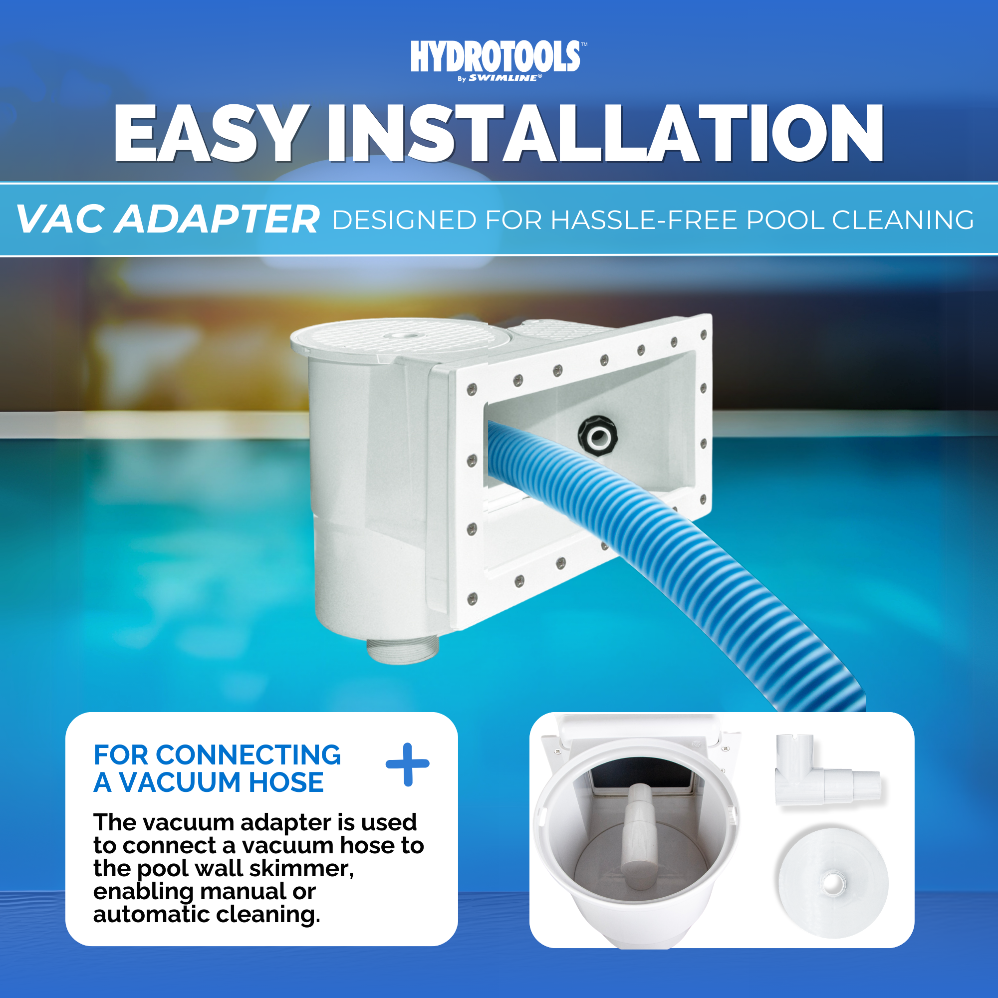 Wide Mouth Thru-Wall Pool Skimmers | White, Grey, Pre-Assembled & Water-Leveling