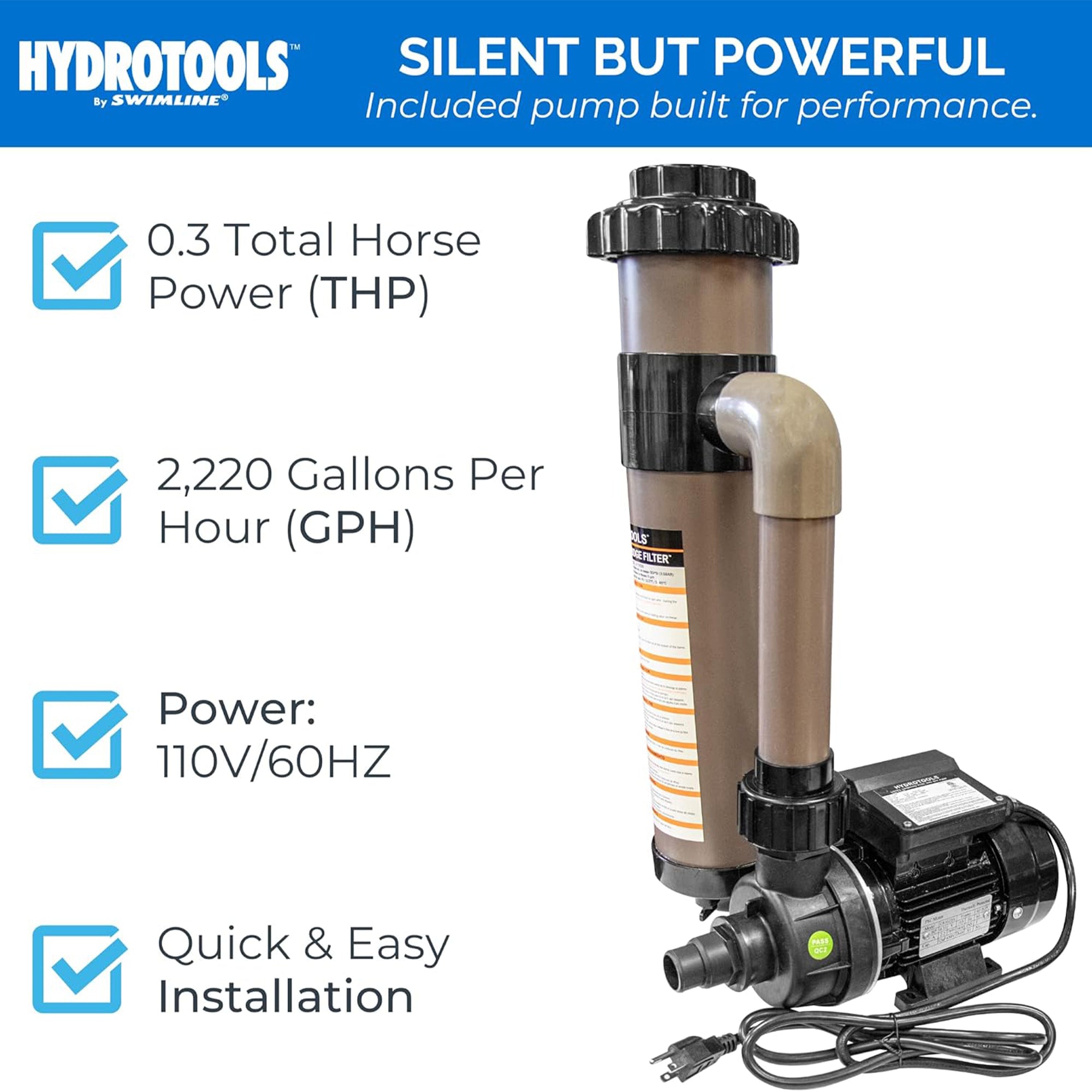 Sure-Flo Cartridge Filter Systems | Single Speed | 8–100 Sq Ft
