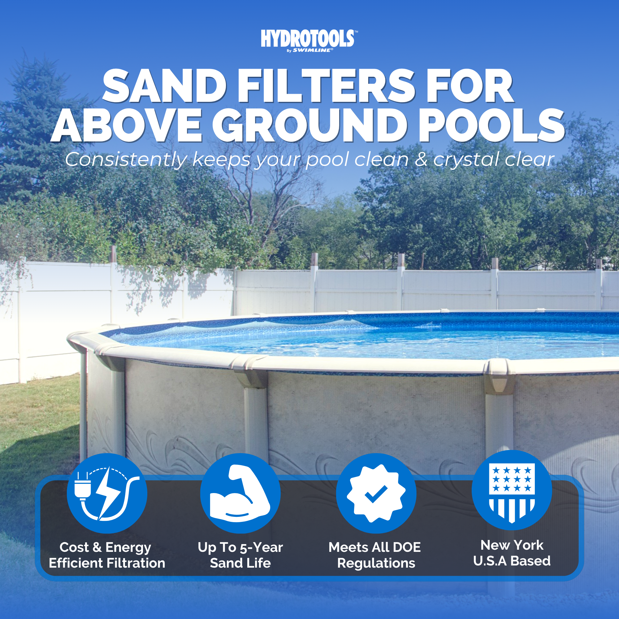 Hydro-Flo Sand Filter Systems | Single Speed | 12–19 Inch
