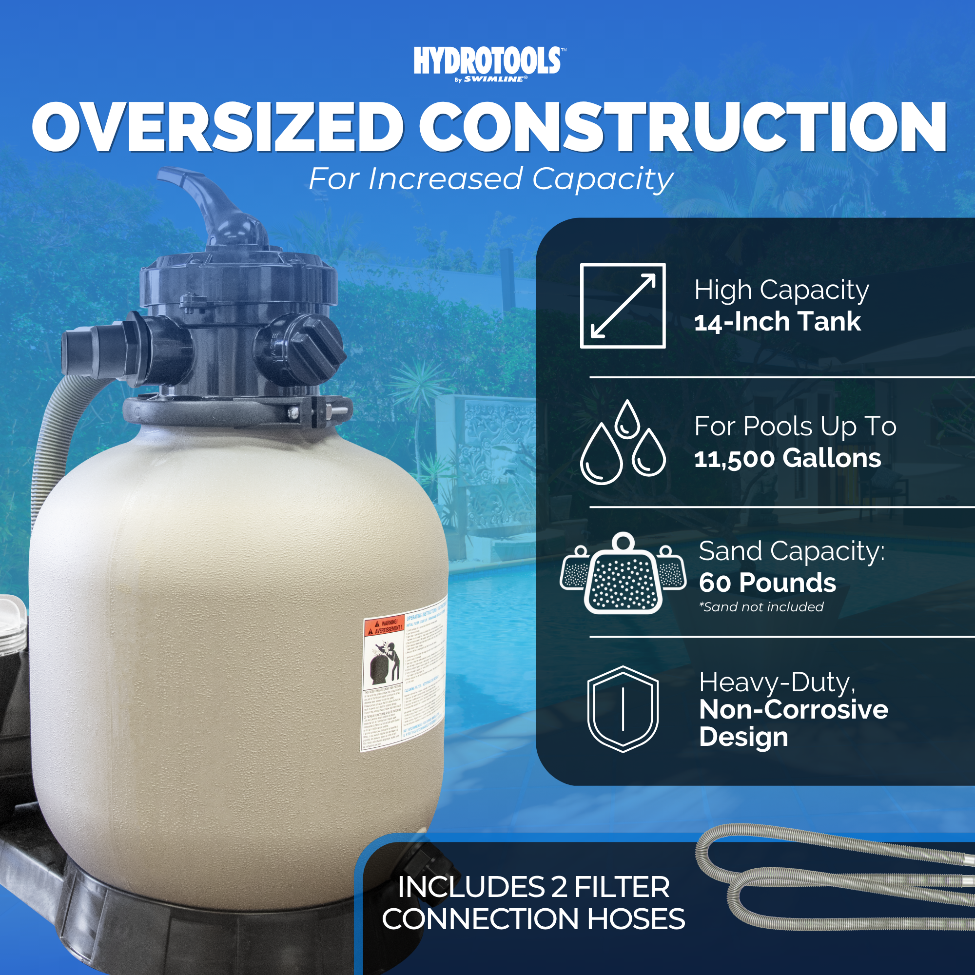 Hydro-Flo Sand Filter Systems | Single Speed | 12–19 Inch