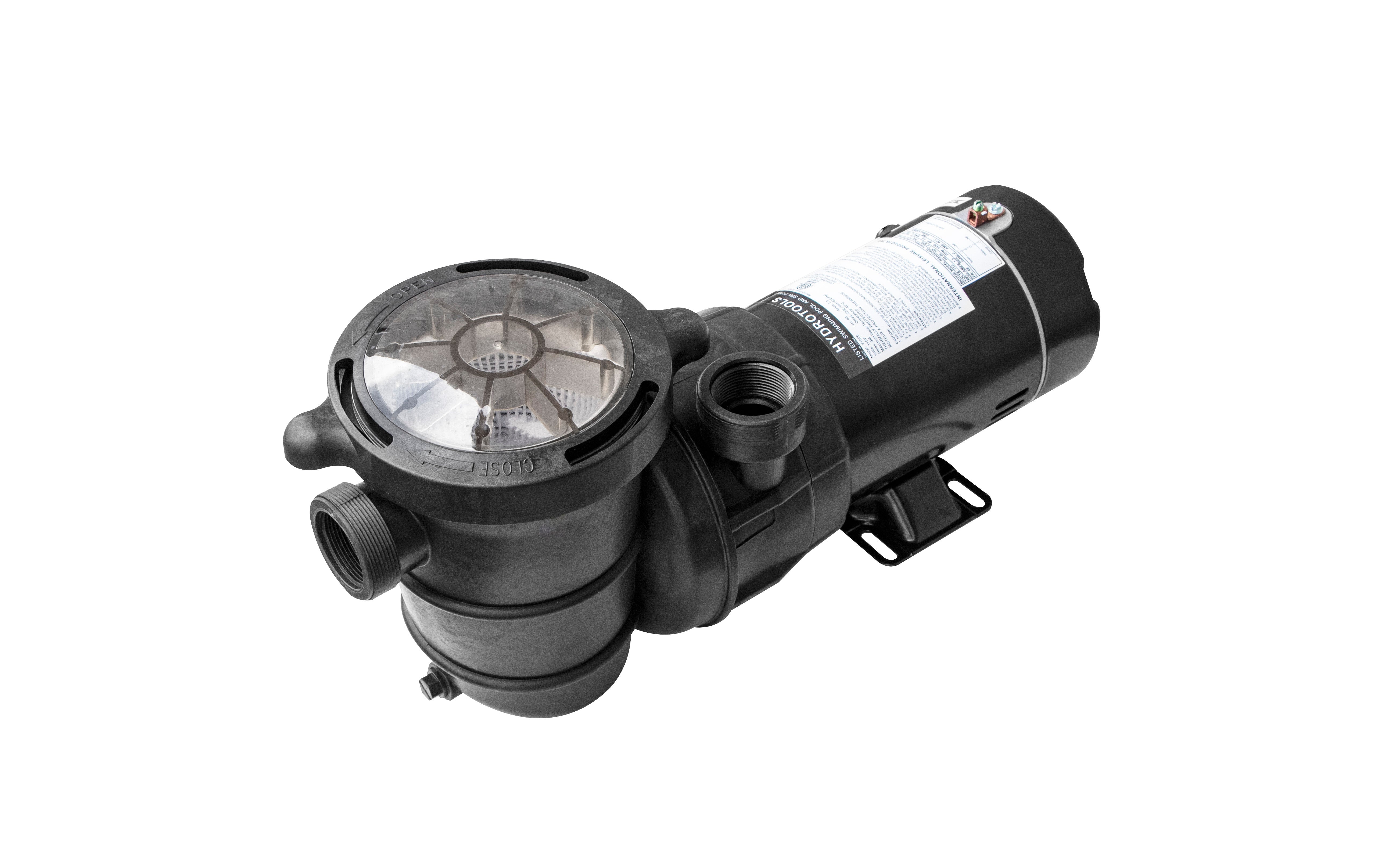 Hydro-Flo Above Ground Pool Pump 0.75 HP Single Speed Vertical Discharge