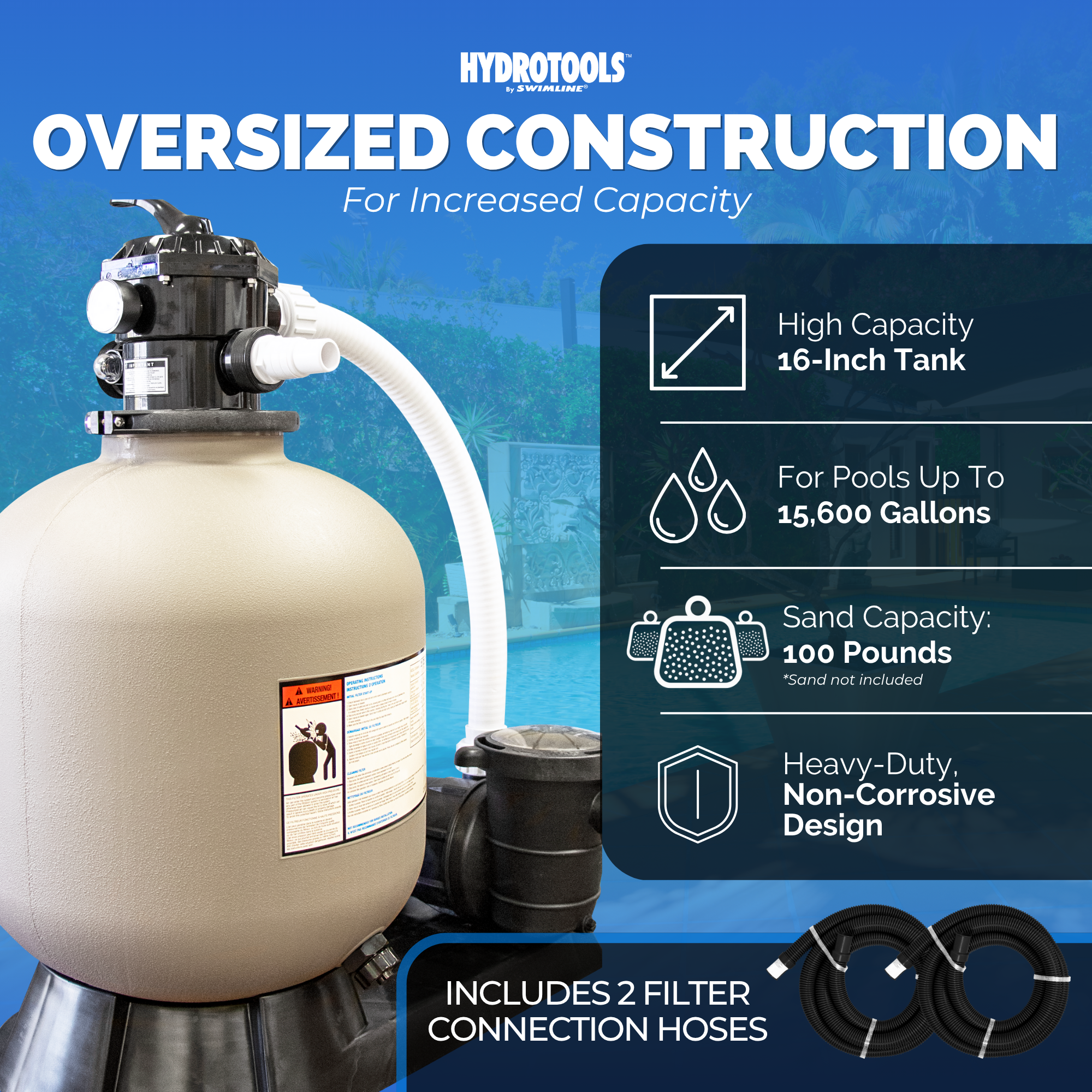Hydro-Flo Sand Filter Systems | Single Speed | 12–19 Inch