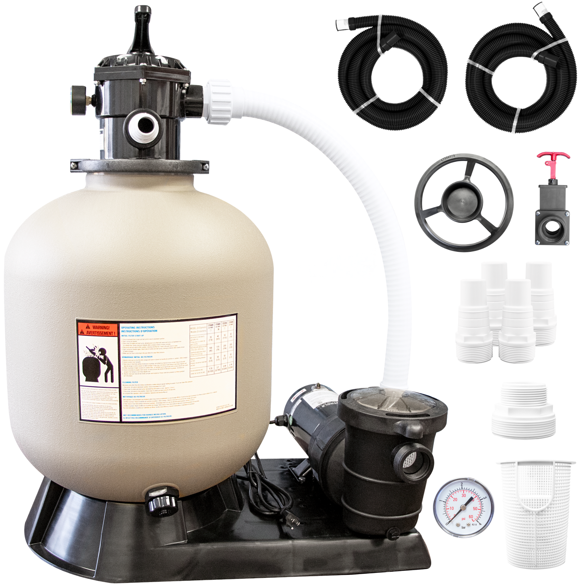 Hydro-Flo 2-Speed Sand Filter System - 19 Inch 71915-2