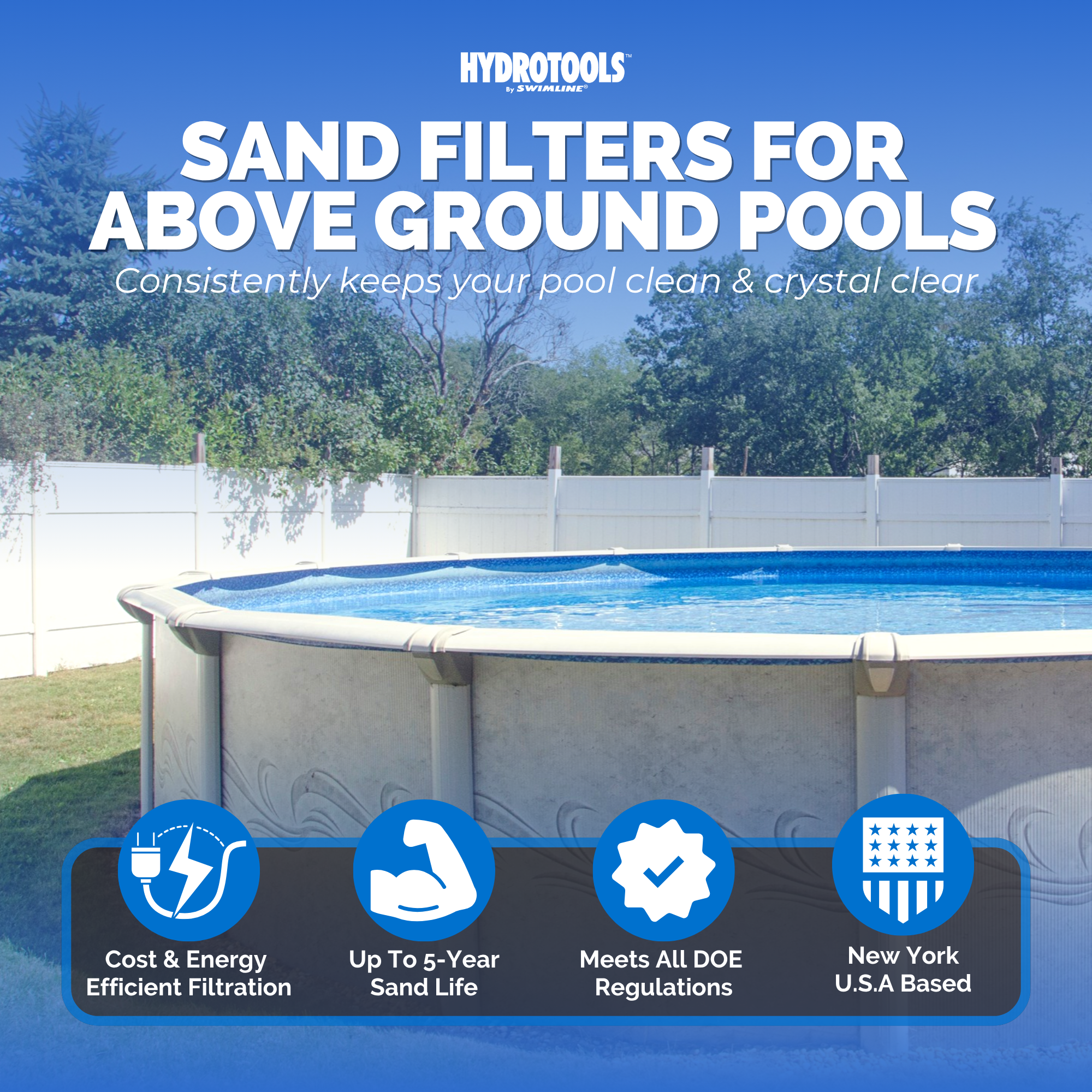 Hydro-Flo Sand Filter Systems | Single Speed | 12–19 Inch