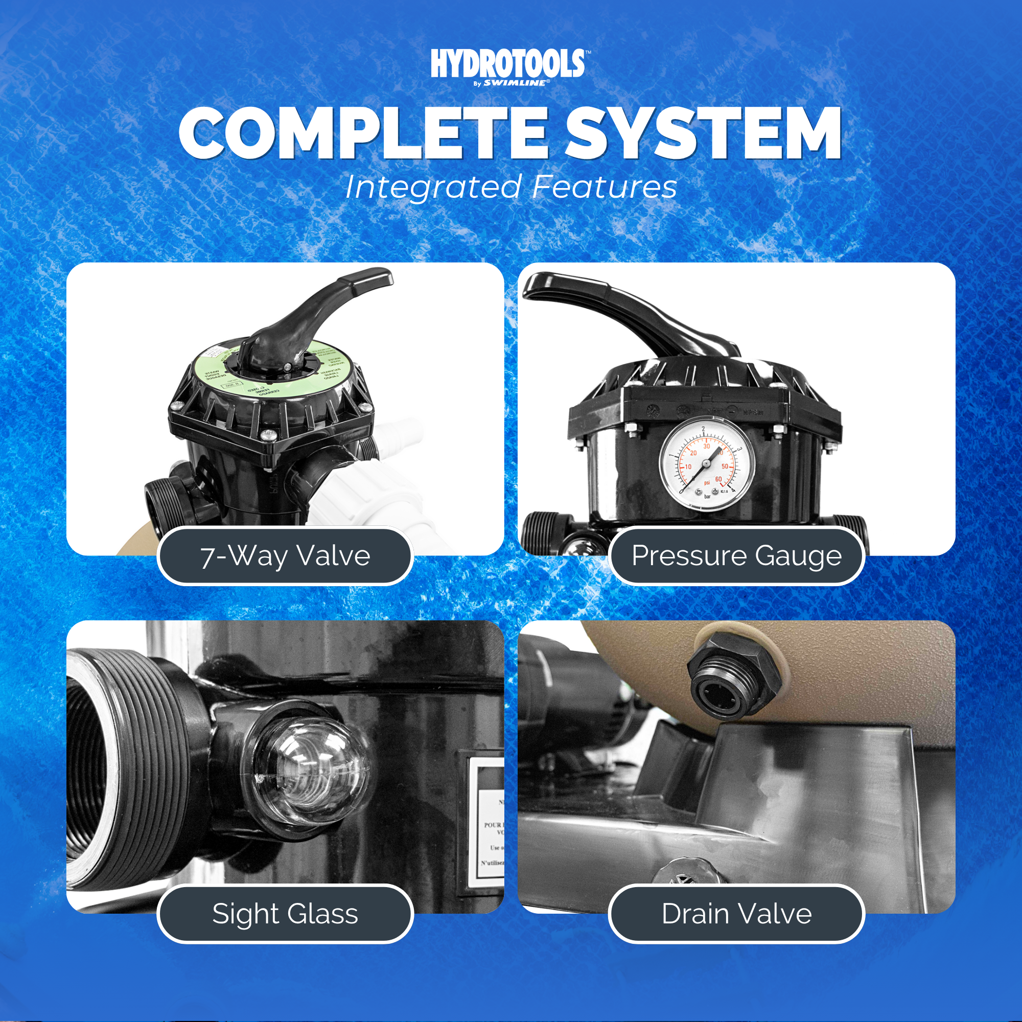 Hydro-Flo Sand Filter Systems | Single Speed | 12–19 Inch