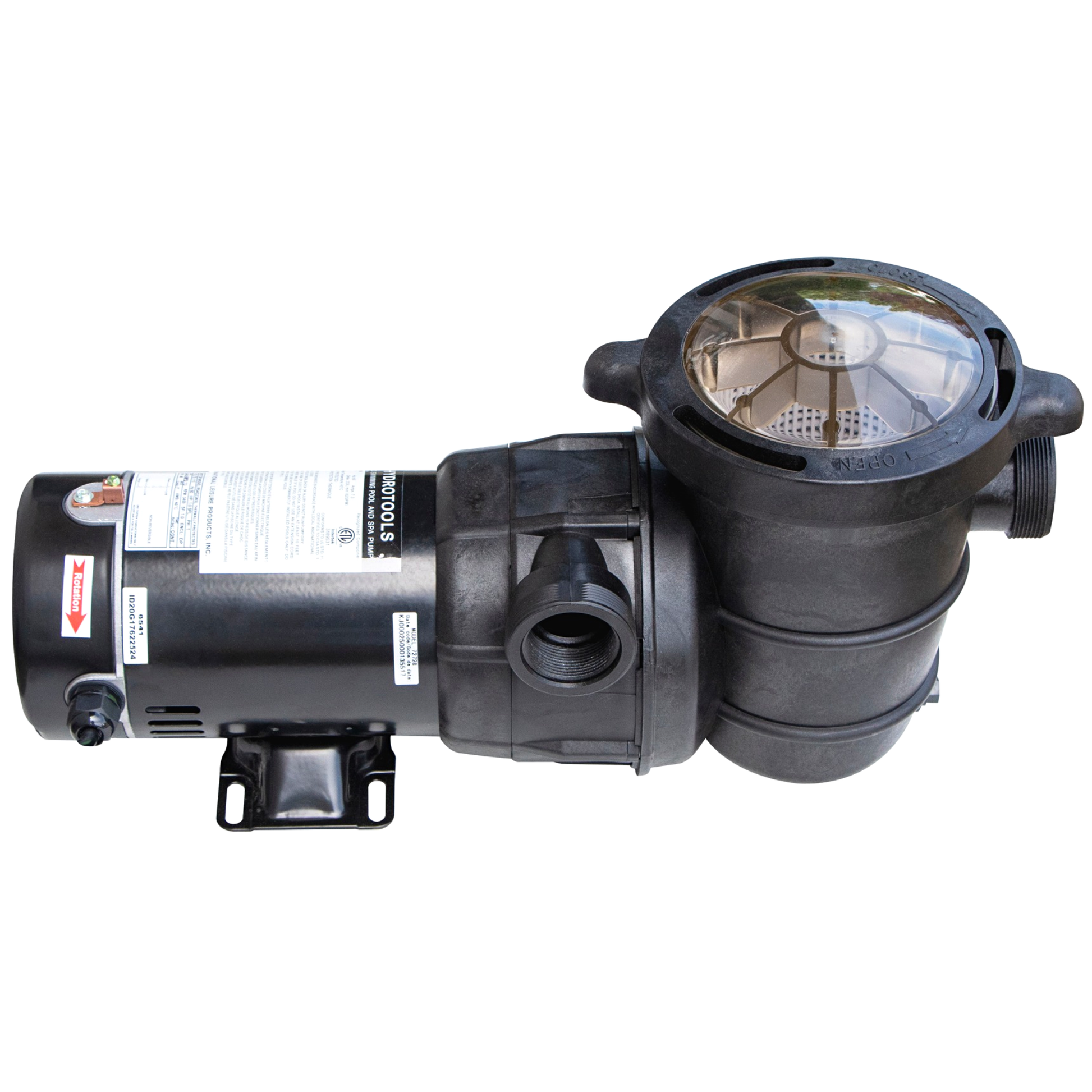 Hydro-Flo Above Ground Pool Pump 1 HP 2-Speed Horizontal Discharge