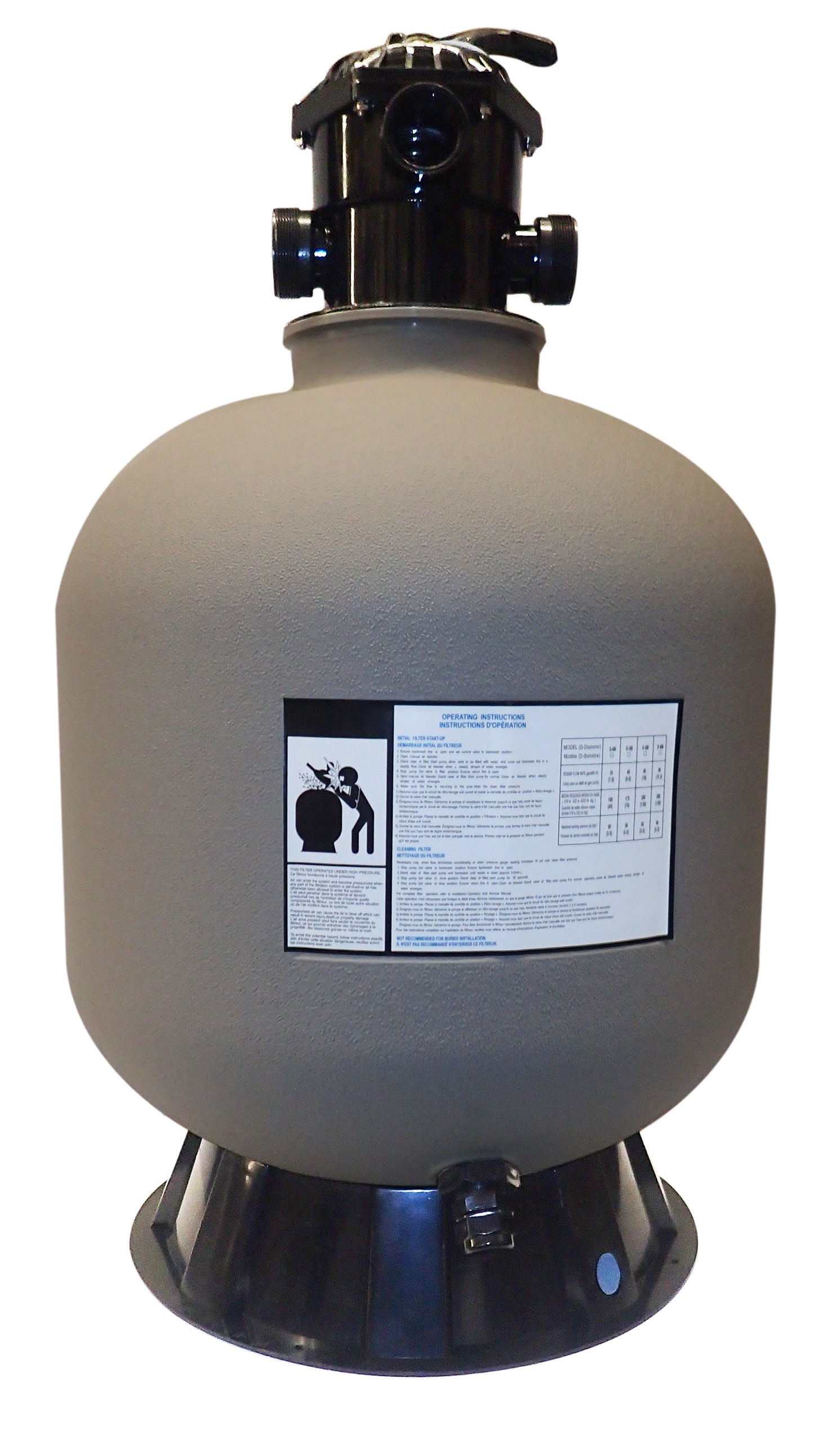 Sand Filter Tank with Valve - 22 Inch 72200