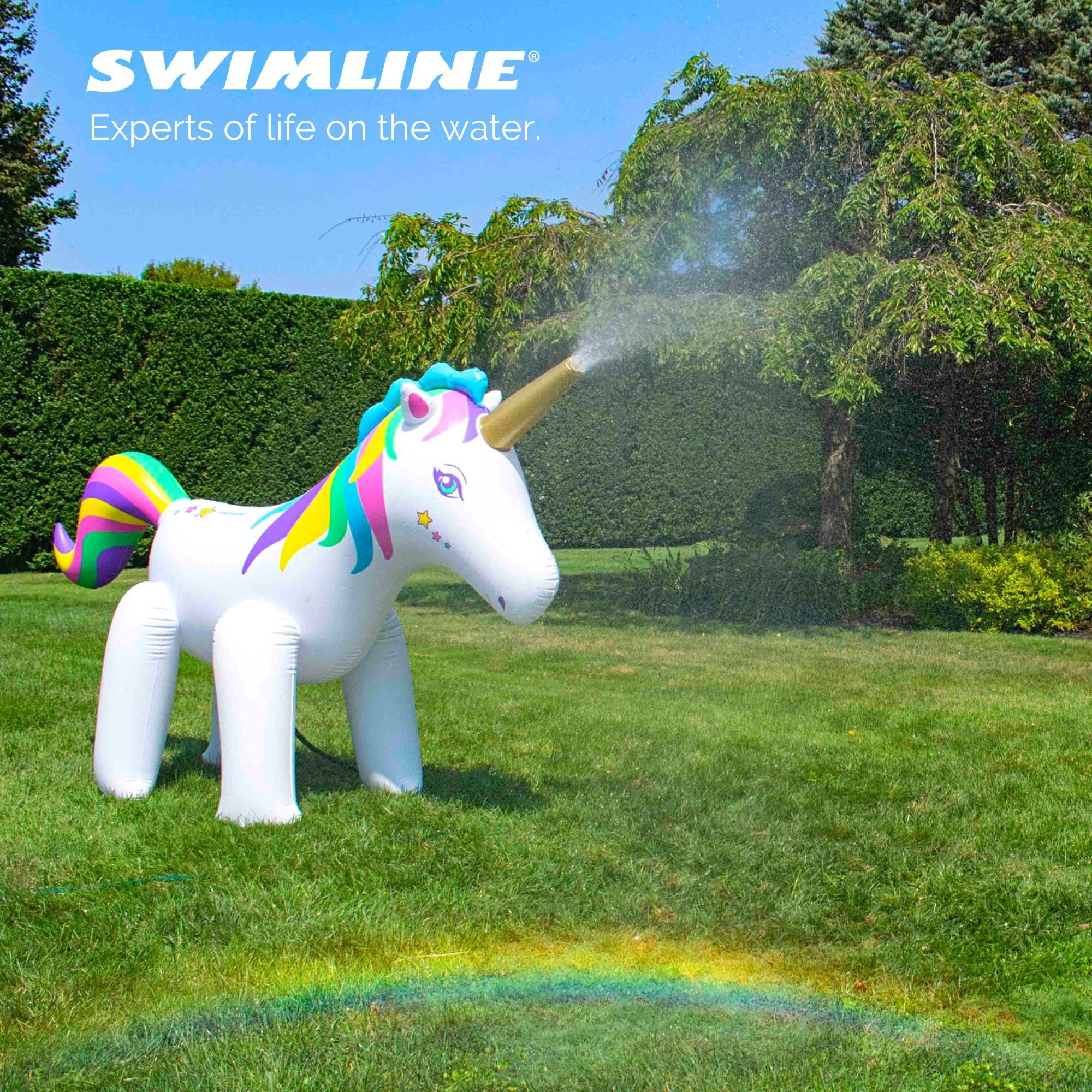 Humongous Backyard Unicorn Sprinkler | Outdoor Fun | Anchor Set Included