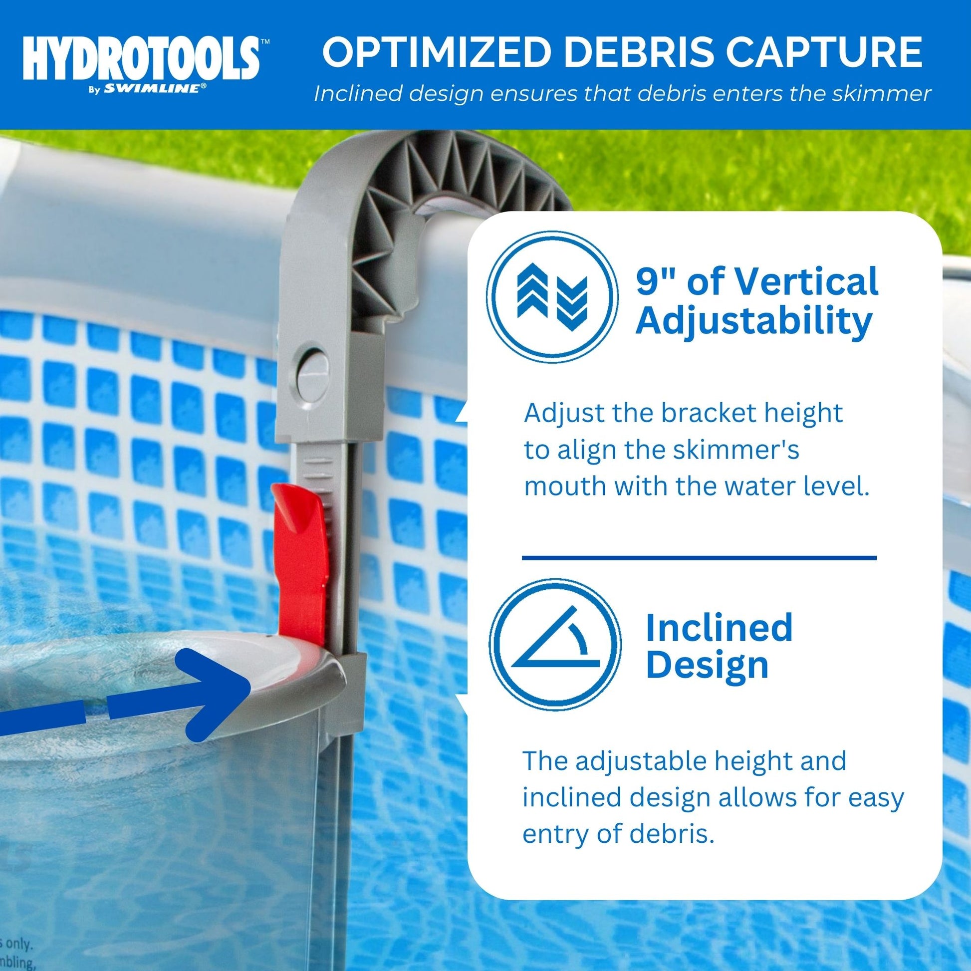 Hydrotools Hanging Pool Skimmer - Basket Detail