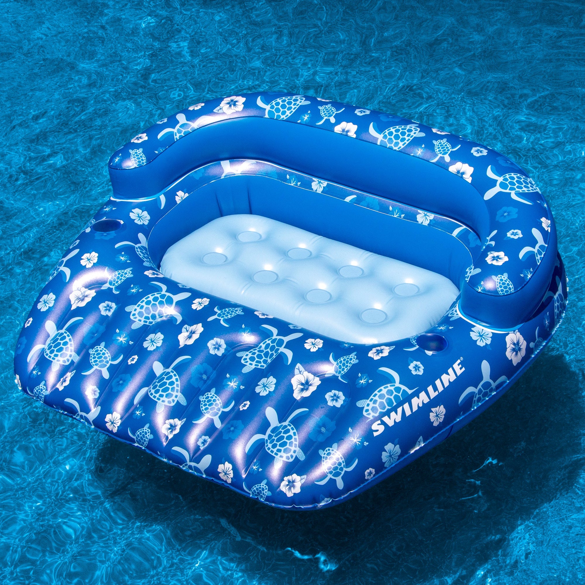 Tropical Double Pool Lounger | Two-Person Inflatable Float