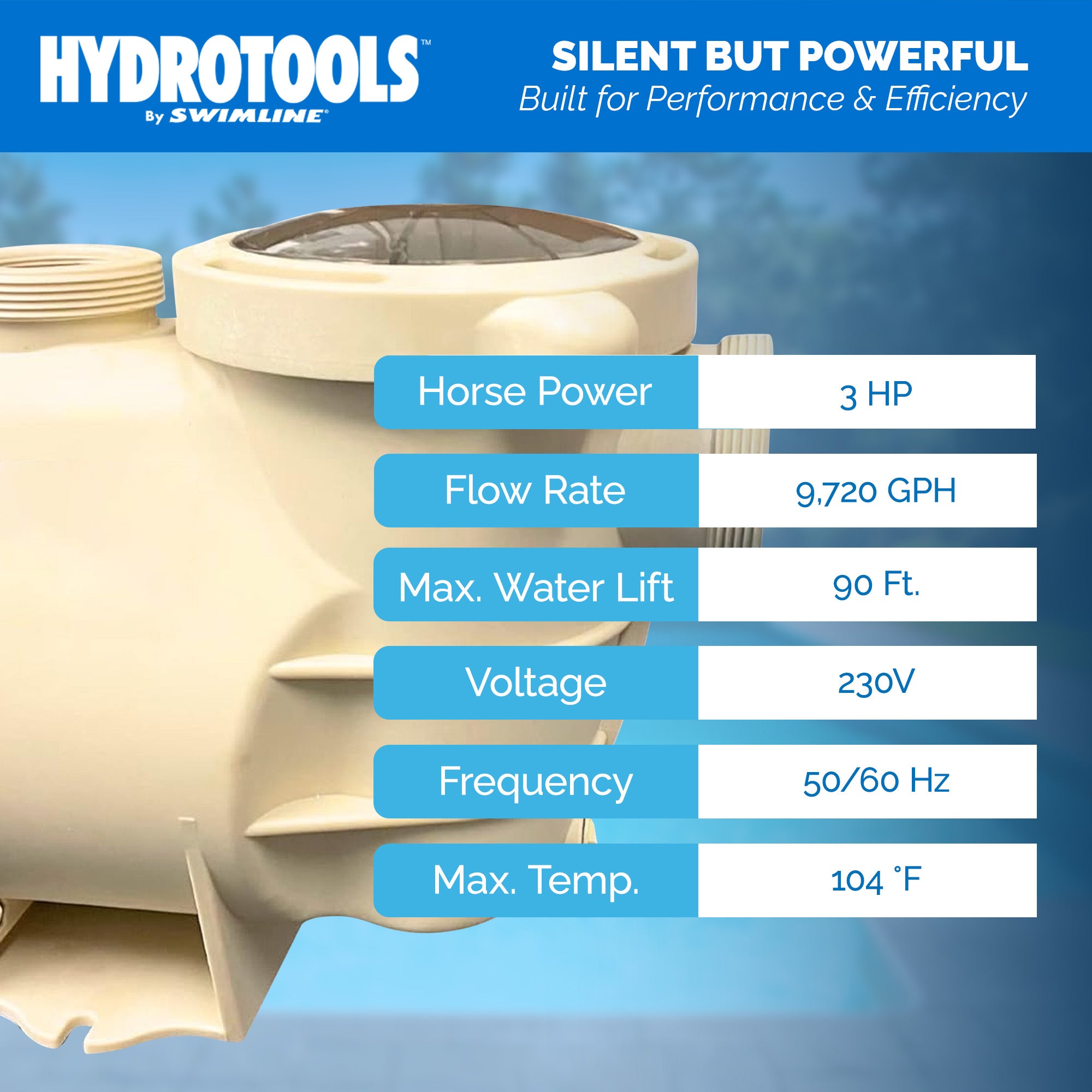 FlowPro Variable Speed Inground Pool Pumps | 3.0 HP