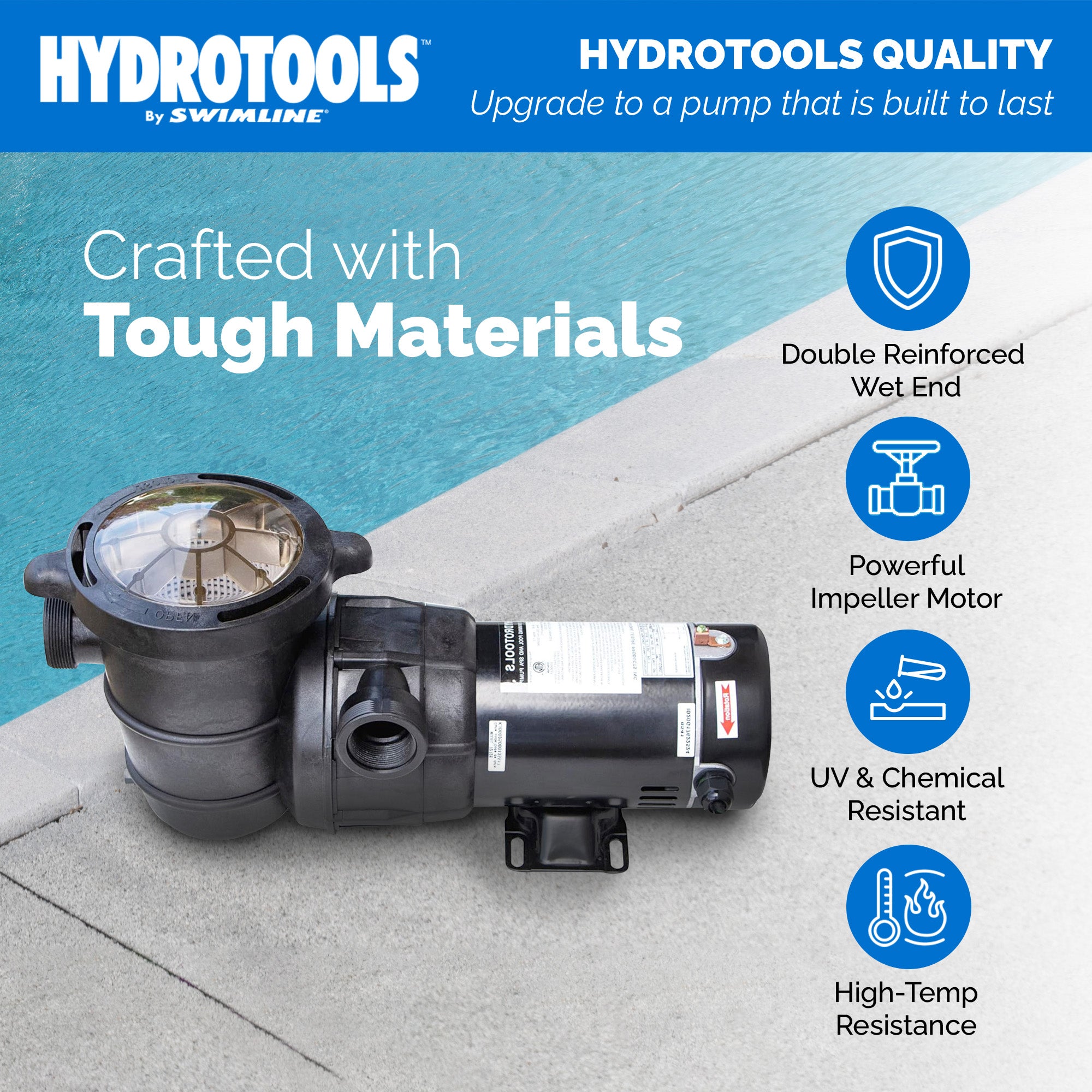 Hydro-Flo Above Ground Pool Pumps | 1.5 HP | 2-Speed | Vertical or Horizontal