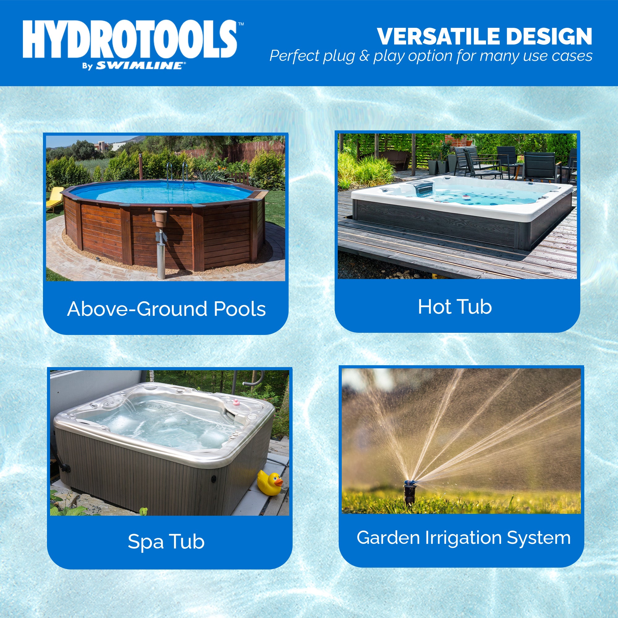 Hydro-Flo Above Ground Pool Pumps | 1.5 HP | 2-Speed | Vertical or Horizontal