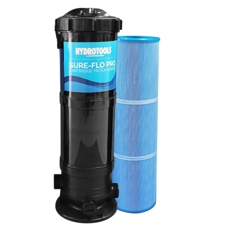 Swimline Sure-Flo 76120 above ground cartridge filter tank, 120 sq ft, with cartridge element