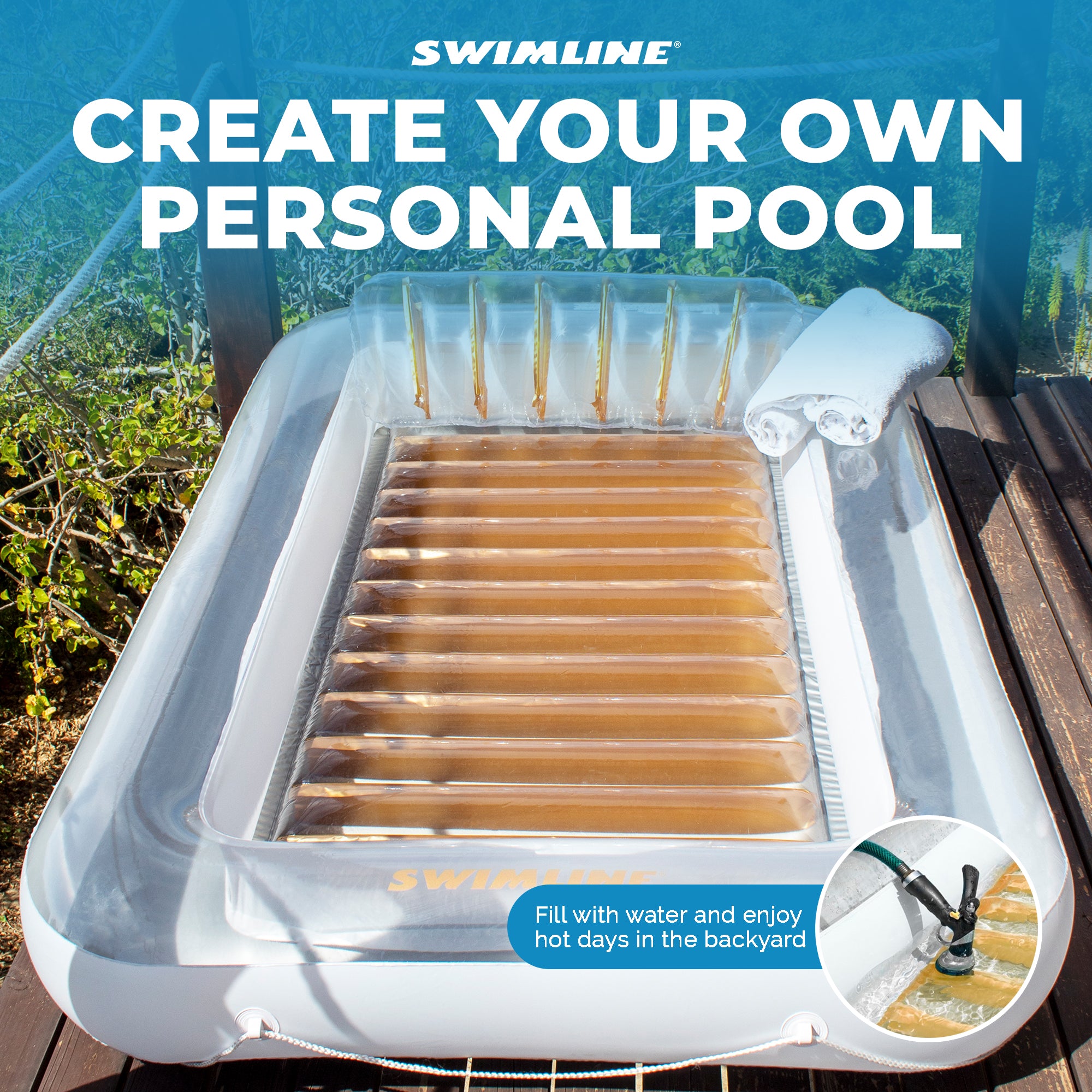 Suntan Tub Inflatable Pool Loungers | Multiple Colors & Styles