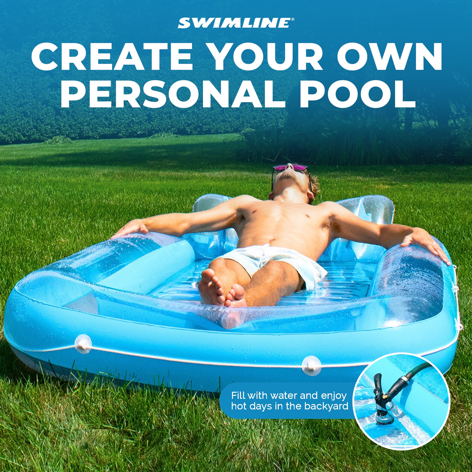 Suntan Tub Inflatable Pool Loungers | Multiple Colors & Styles