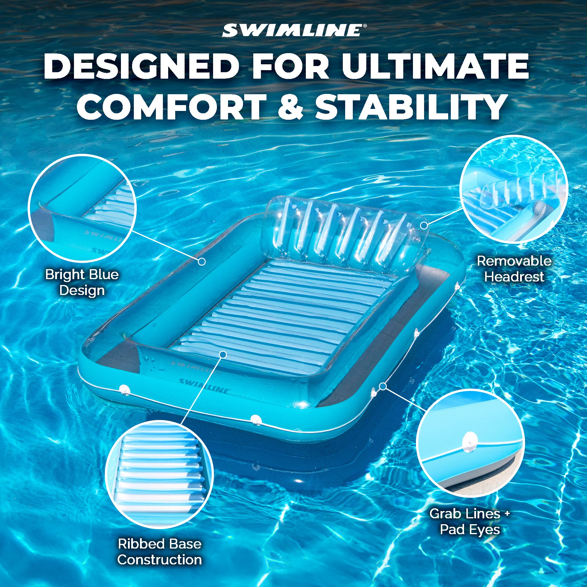 Suntan Tub Inflatable Pool Loungers | Multiple Colors & Styles