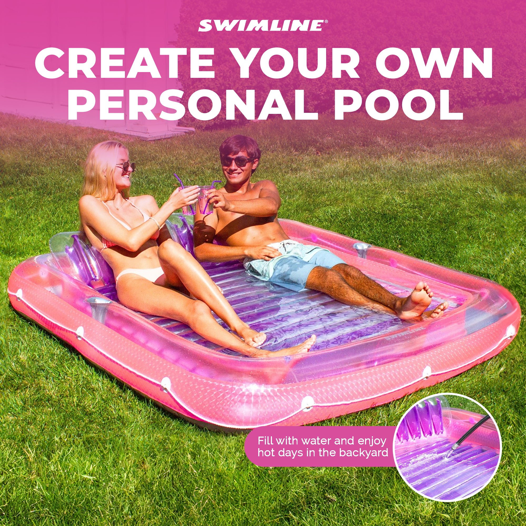 Suntan Tub Inflatable Pool Loungers | Multiple Colors & Styles