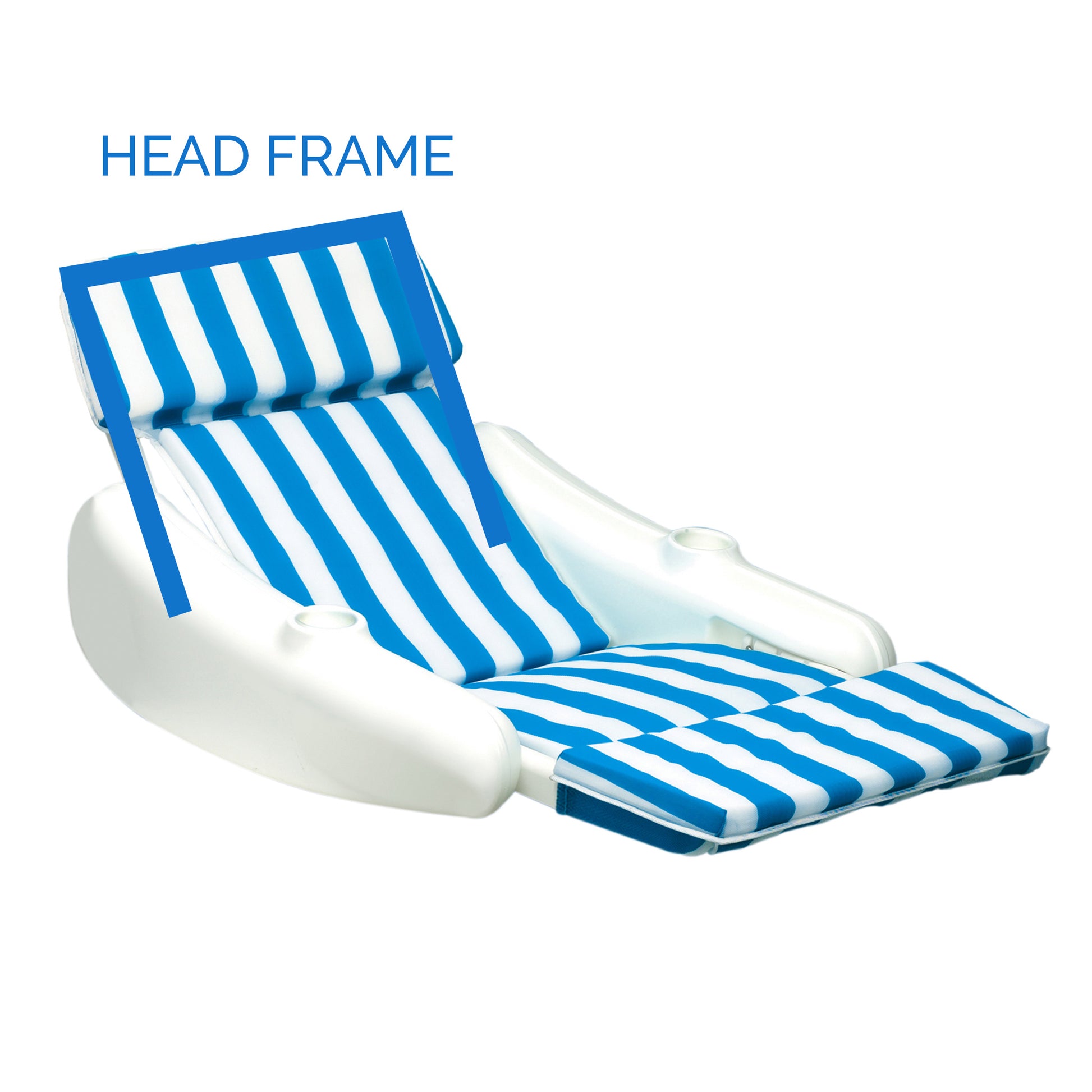 Sunchaser 10010M Lounge Chair Head Frame Replacement Part | Swimline