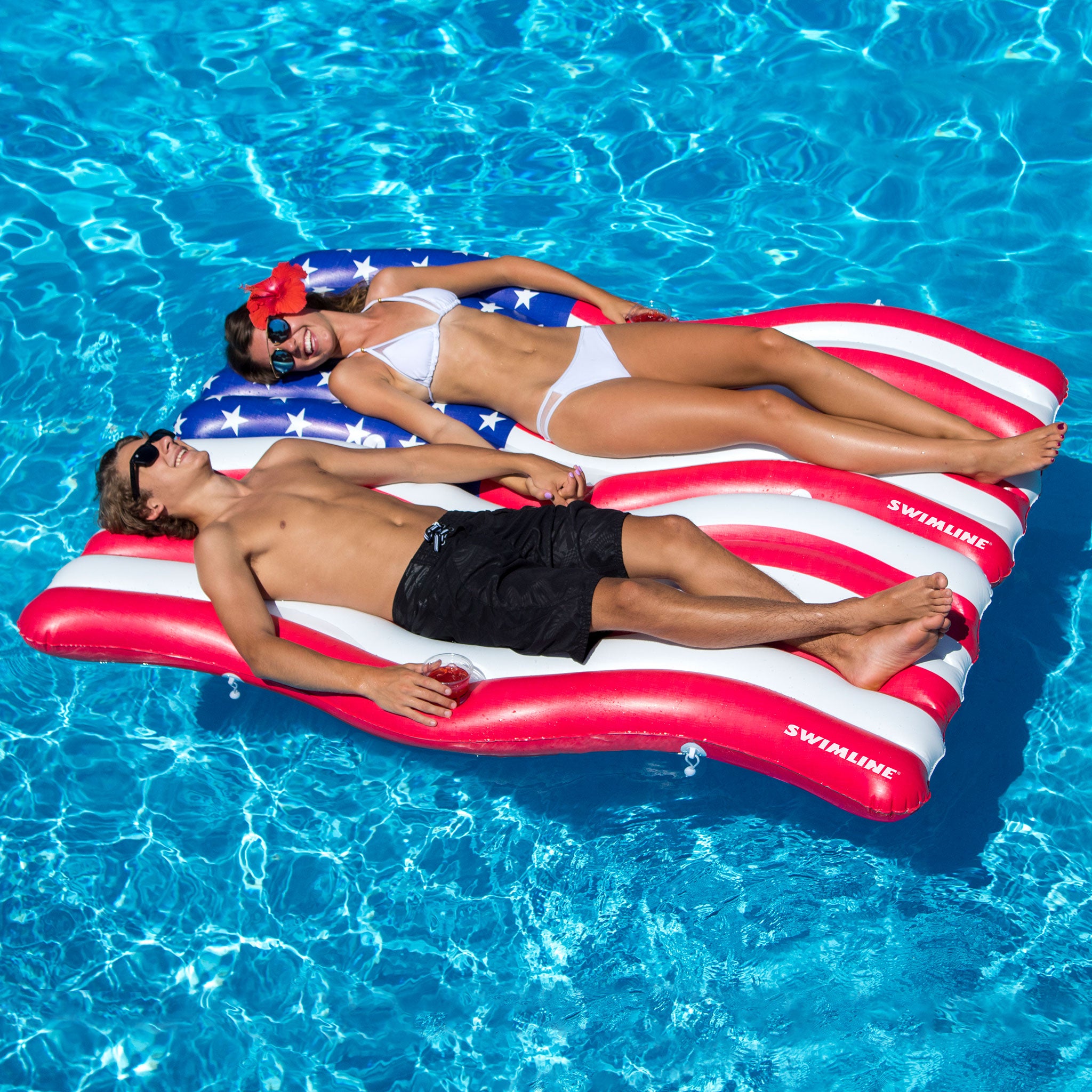 Americana™ Flag Connector Mat | 72.5" x 32" | 2-Pack | Patriotic