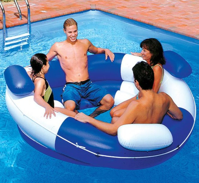 Sofa Island Super Lounge | Multi-Person Float | Swim-Through Ottoman