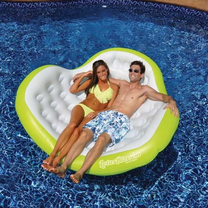 Lotus Blossom Pool Float Lounger | Double | Floral Design | For Two