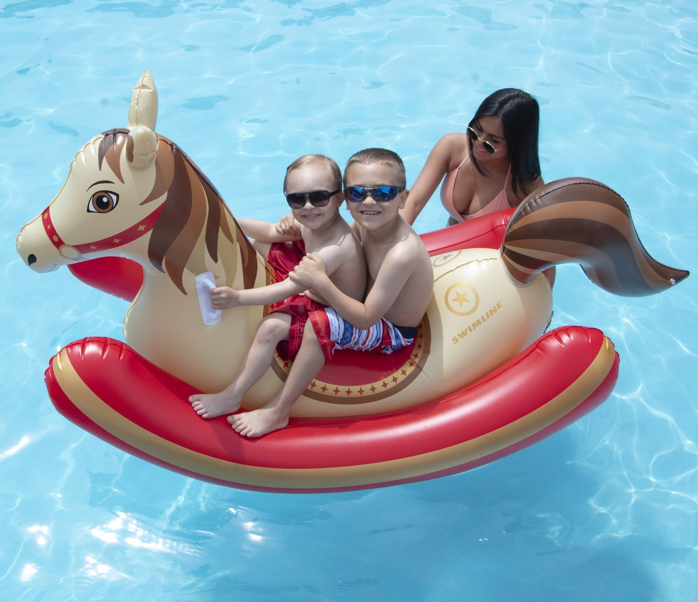 Hobby Horse Rocker Pool Float | 81" x 36" | Rocking Ride-On | 1-2 Riders