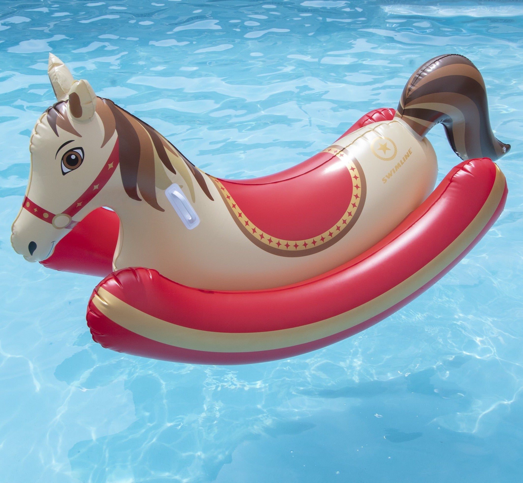 Hobby Horse Rocker Pool Float | 81" x 36" | Rocking Ride-On | 1-2 Riders