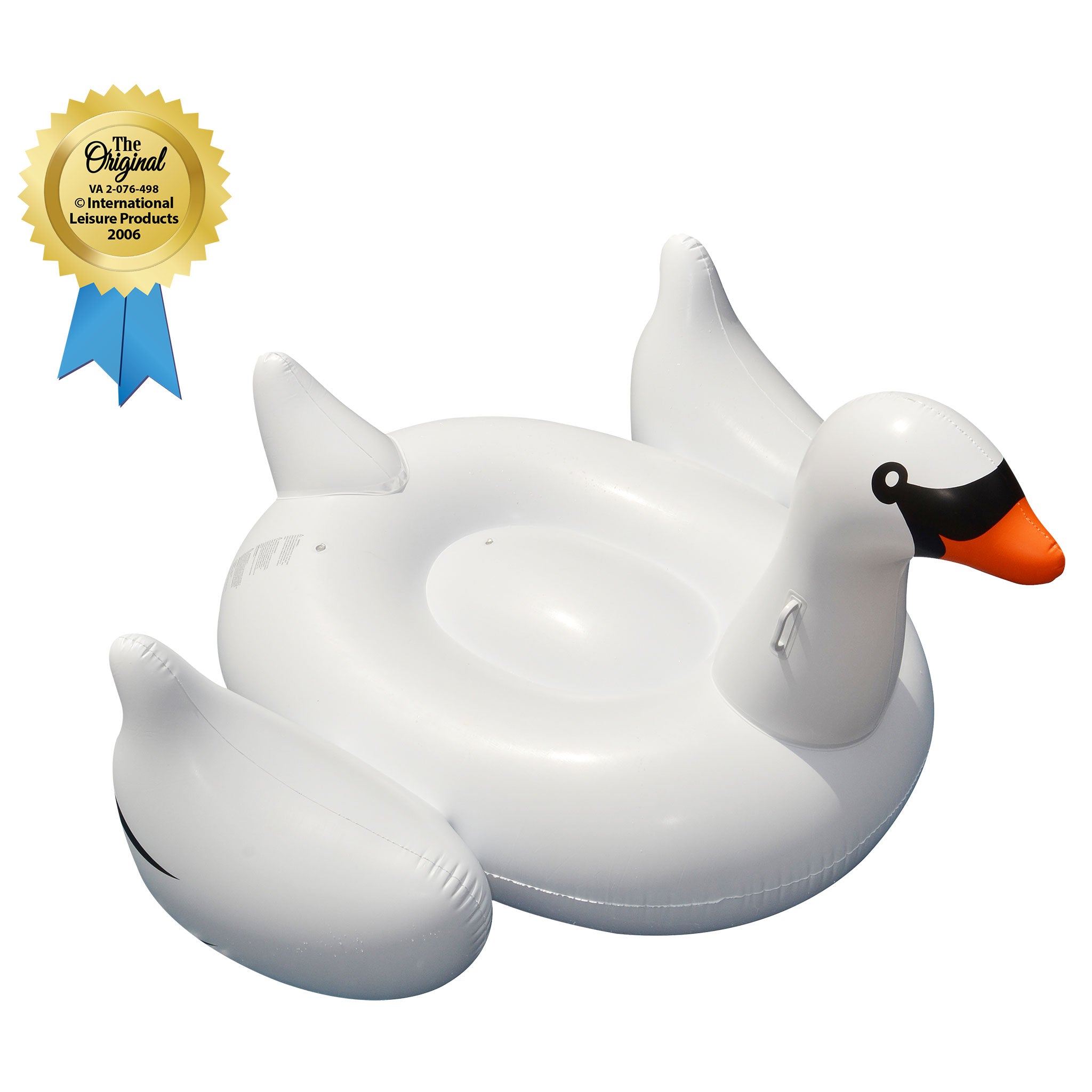 Giant Inflatable Swan Float | Ride-On Lounger | Stable Design