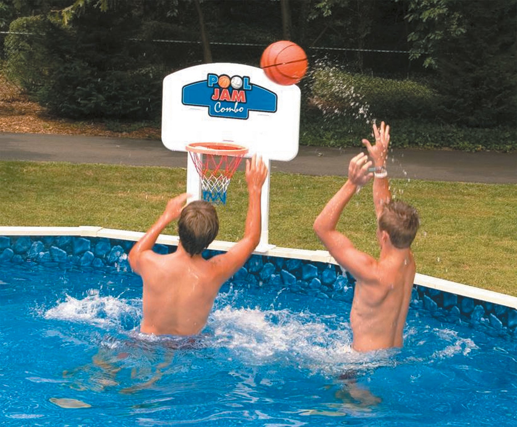 Pool Jam Combo | Basketball & Volleyball for Above Ground Pools