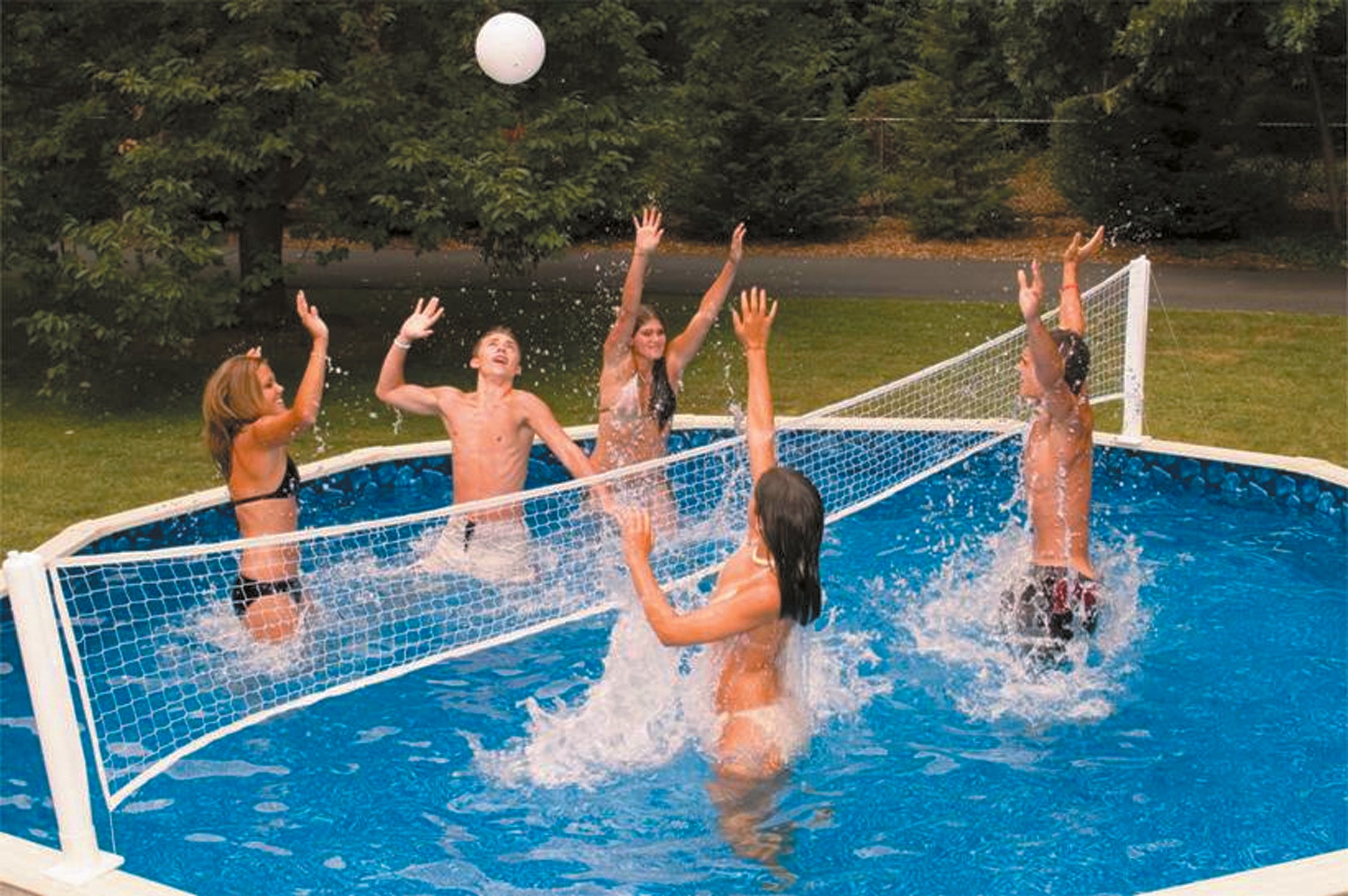 Pool Jam Combo | Basketball & Volleyball for Above Ground Pools